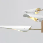 Люстра на штанге Cross cable no 407 D125 4 lights White