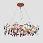 Подвесная люстра AGATE 9 D65 Multicolored от ImperiumLoft