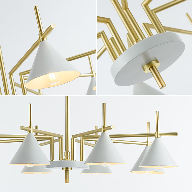 Люстра на штанге CONUS L8 White от ImperiumLoft