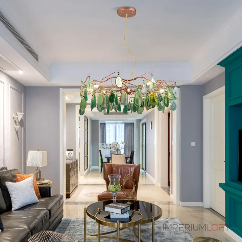 Подвесная люстра AGATE 9 D65 Multicolored от ImperiumLoft