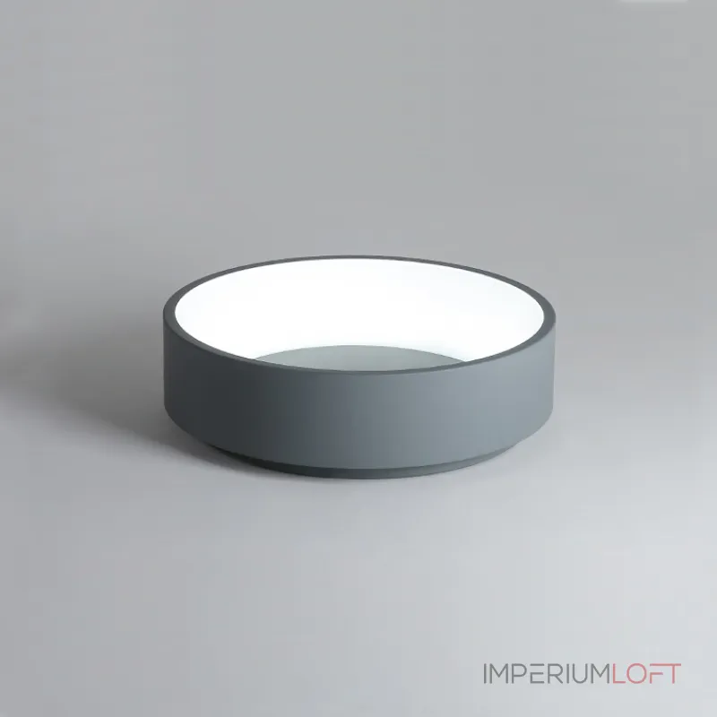 Потолочный светодиодный светильник TRAY D45 Gray от ImperiumLoft