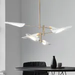 Люстра на штанге Cross cable no 407 D125 4 lights White