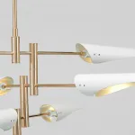 Люстра на штанге Cross cable no 407 D125 4 lights White