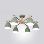 Потолочная люстра FOLKE 6 Green от ImperiumLoft