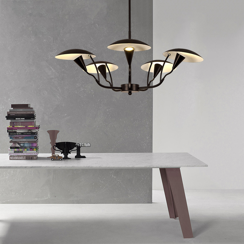 Люстра на штанге SHELT D100 White