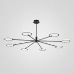 Люстра на штанге RINGLETS C Black от ImperiumLoft