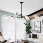 Люстра на штанге LANT D95 4 lamps Gold/Black от ImperiumLoft