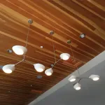 Люстра на штанге LANT D95 4 lamps Gold/Black от ImperiumLoft