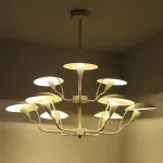 Люстра на штанге SHELT D100 White