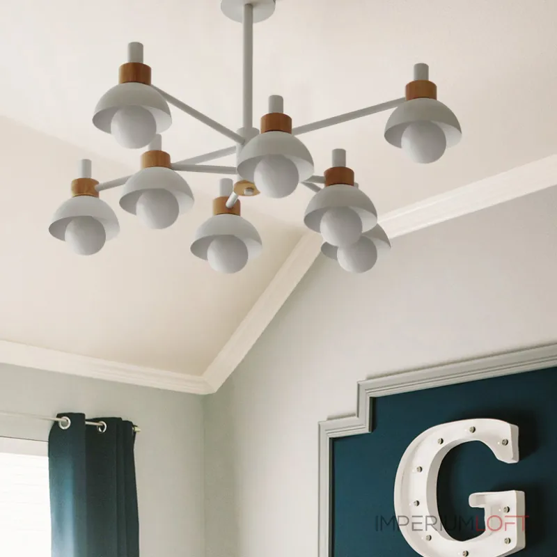 Люстра на штанге FANTA A 4 lights White от ImperiumLoft