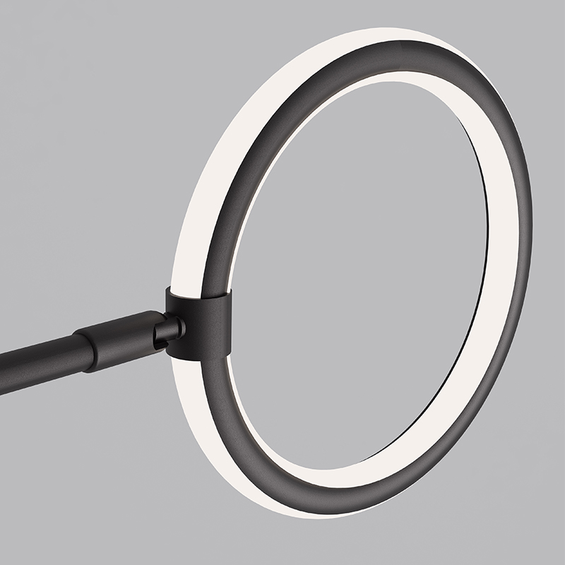 Люстра на штанге RINGLETS C Black от ImperiumLoft