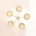 Люстра на штанге SHELT D100 White