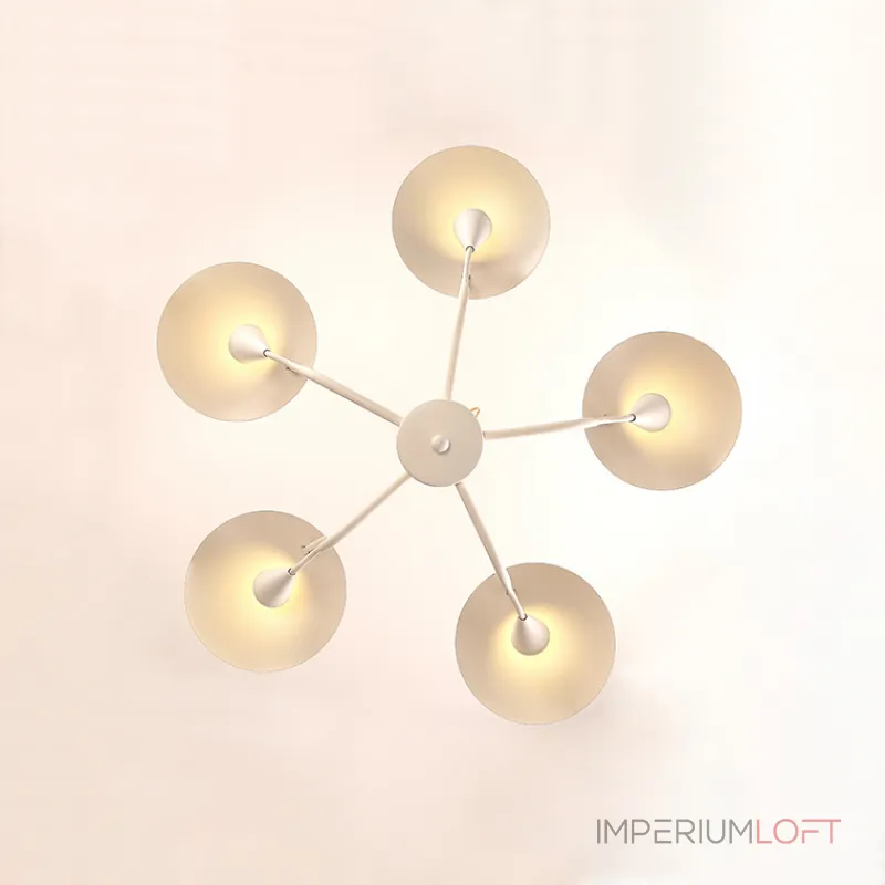 Люстра на штанге SHELT D100 White