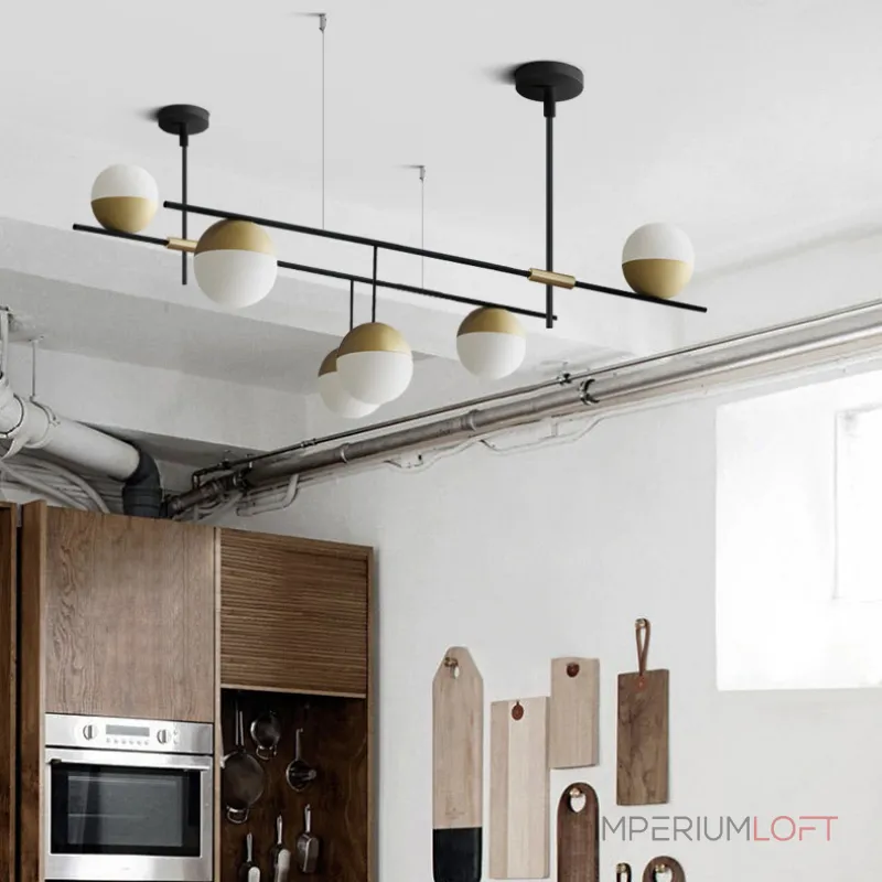 Люстра на штанге TECHNUM L200 от ImperiumLoft Люстра на штанге TECHNUM L200 от ImperiumLoft