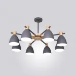 Потолочная люстра FOLKE 8 Gray от ImperiumLoft