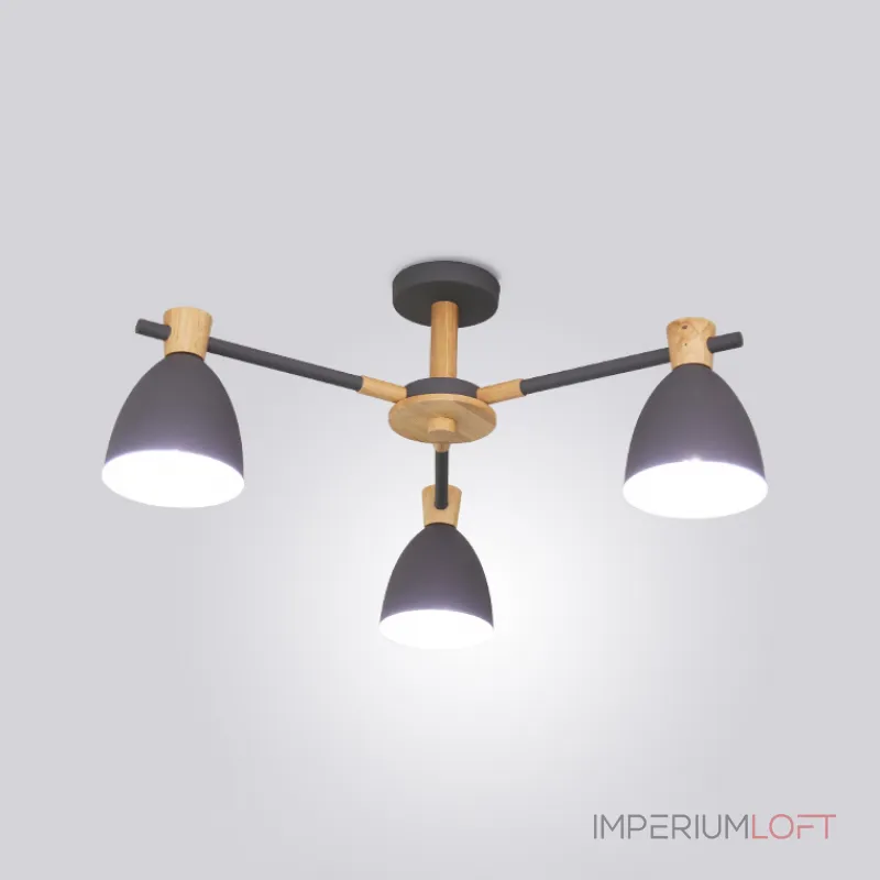 Потолочная люстра FOLKE 3 Gray от ImperiumLoft