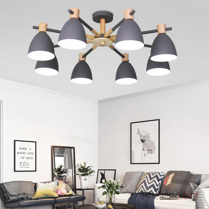 Потолочная люстра FOLKE 3 White от ImperiumLoft