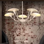 Люстра на штанге SHELT D100 White