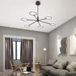 Люстра на штанге RINGLETS C Black от ImperiumLoft