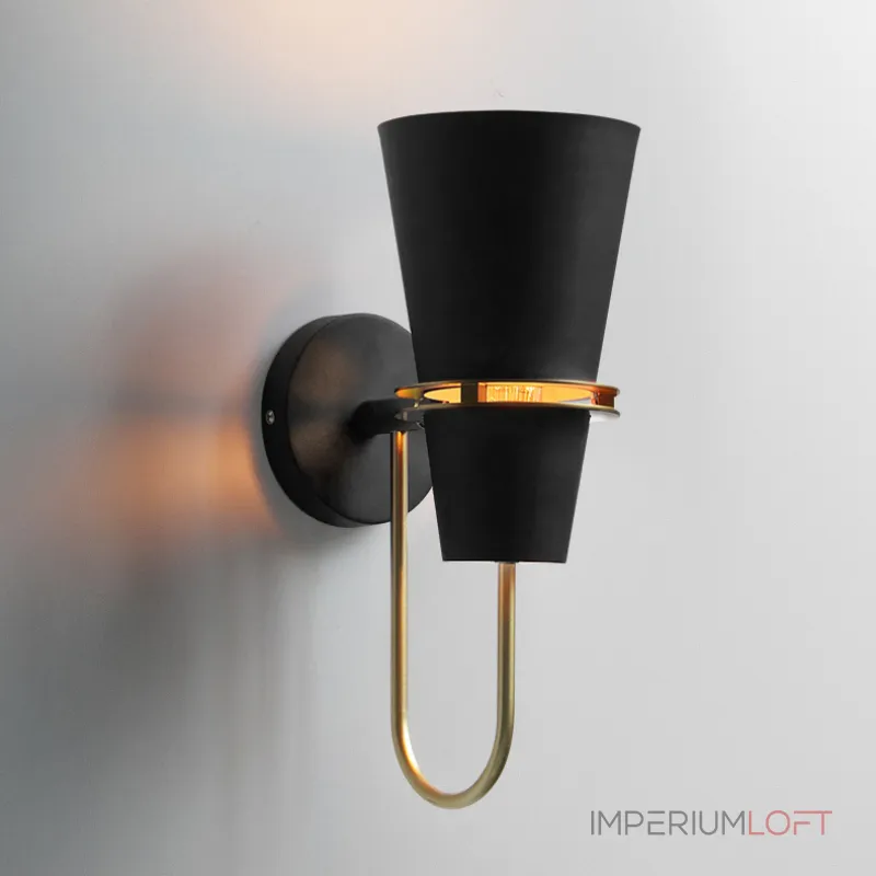 НАСТЕННЫЙ СВЕТИЛЬНИК БРА REINAR WALL Черный от ImperiumLoft