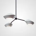 Люстра на штанге LANT D65 3 lamps Black/White от ImperiumLoft
