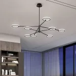 Люстра на штанге RINGLETS C Black от ImperiumLoft