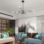 Люстра на штанге RINGLETS C Black от ImperiumLoft