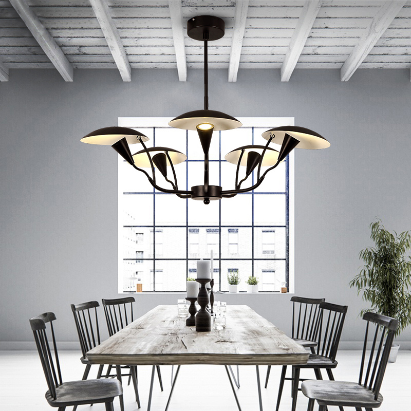 Люстра на штанге SHELT D100 White