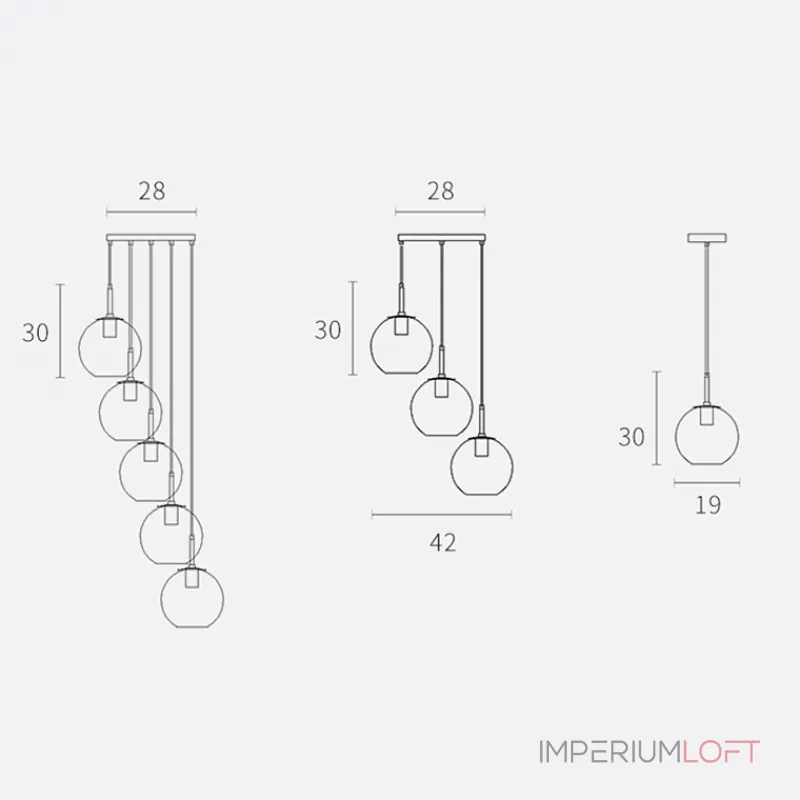 Подвесной светильник Rousseau Cognac от ImperiumLoft