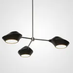 Люстра на штанге LANT D65 3 lamps Gold/Black от ImperiumLoft