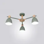 Потолочная люстра FOLKE 3 Green от ImperiumLoft