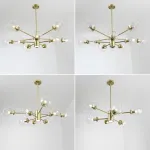 Люстра на штанге MARINE D85 Black/Transparent от ImperiumLoft