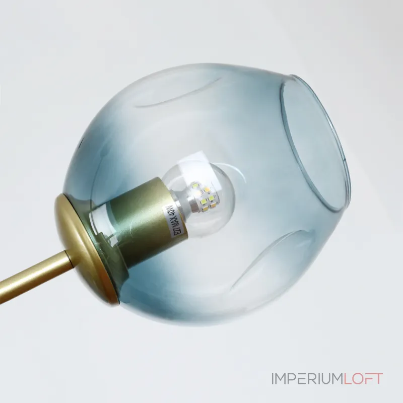 Люстра на штанге MARINE D85 Black/Transparent от ImperiumLoft