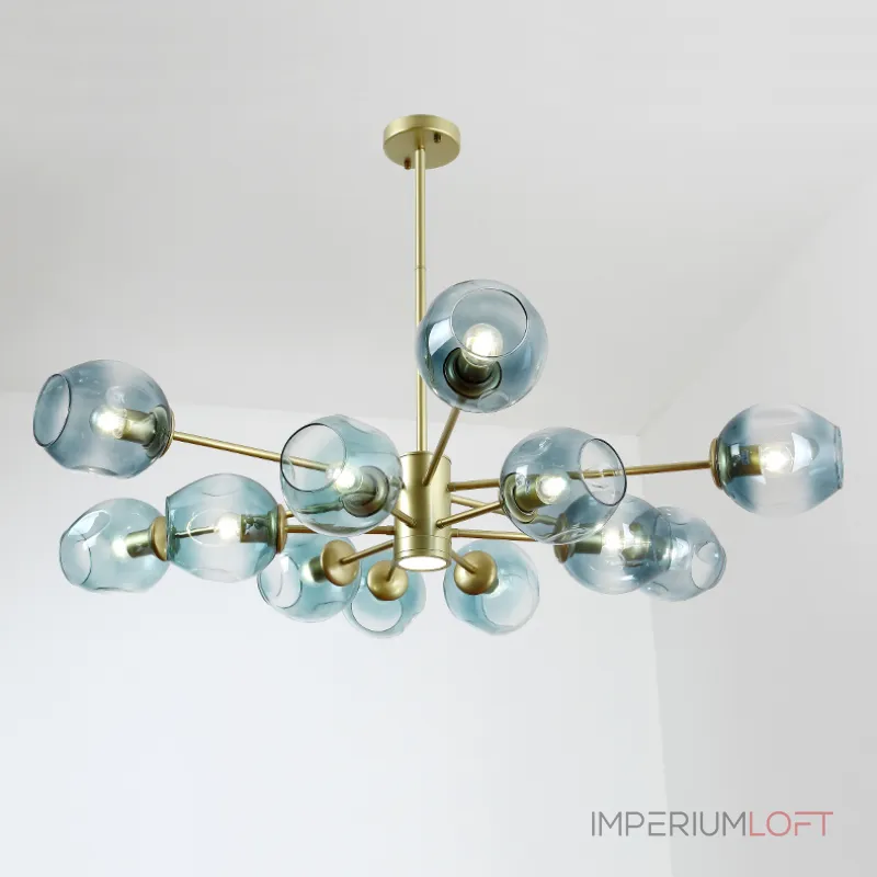 Люстра на штанге MARINE D85 Black/Transparent от ImperiumLoft