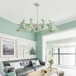 Люстра на штанге FRANKA D80 6 lamps Yellow от ImperiumLoft