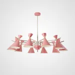 Люстра на штанге FRANKA D120 10 lamps Pink от ImperiumLoft