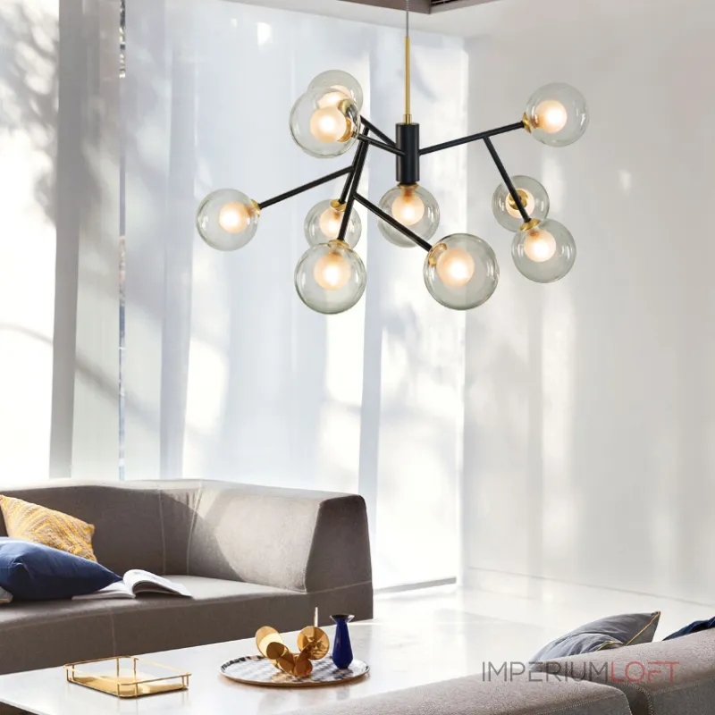 Подвесная люстра PEARL L5 Grey от ImperiumLoft Подвесная люстра PEARL L5 Grey от ImperiumLoft