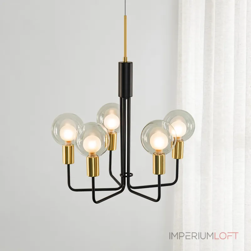 Подвесная люстра PEARL L5 Grey от ImperiumLoft Подвесная люстра PEARL L5 Grey от ImperiumLoft