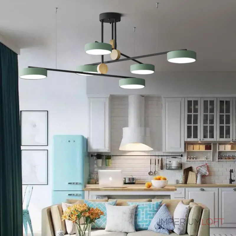Люстра на штанге TECHNUM COLOR LED Green от ImperiumLoft