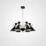 Люстра на штанге FRANKA D80 6 lamps Black от ImperiumLoft