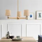 Люстра на штанге Jorgenson D70 White/Light wood