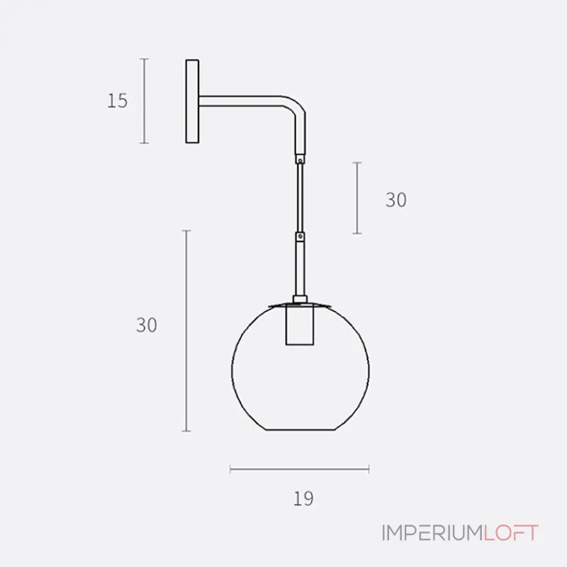 Бра Rousseau Blue от ImperiumLoft
