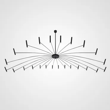 Люстра на штанге POP P40 Chandelier 24 lamps D180 Mod.A Black