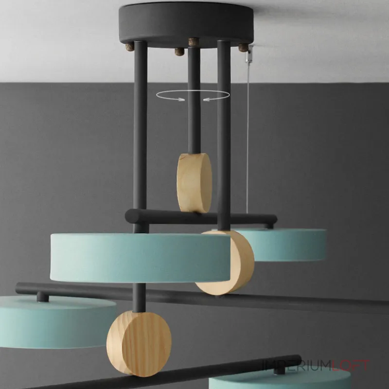 Люстра на штанге TECHNUM COLOR LED Green от ImperiumLoft