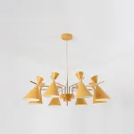 Люстра на штанге FRANKA D100 8 lamps Yellow от ImperiumLoft