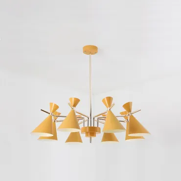Люстра на штанге FRANKA D100 8 lamps Yellow