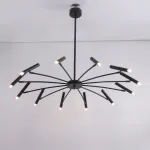 Люстра на штанге POP P40 Chandelier 12 lamps D100 Mod.A Black