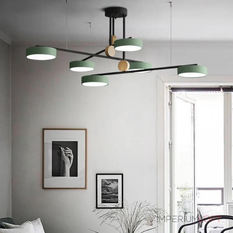 Люстра на штанге TECHNUM COLOR LED Green от ImperiumLoft