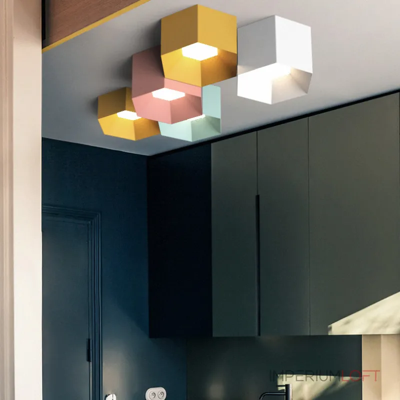 Потолочный светильник HEXAGON A H13 White от ImperiumLoft Потолочный светильник HEXAGON A H13 White от ImperiumLoft