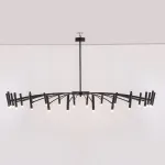 Люстра на штанге POP P40 Chandelier 24 lamps D130 Mod.B Black